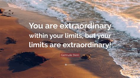 Extraordinary Starts Where Limits End .